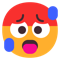 Hot Face emoji on Microsoft